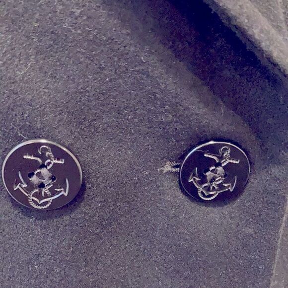 Vtg authentic DSCP USN issued authentic quarter deck women wool black pea coat - Picture 4 of 8